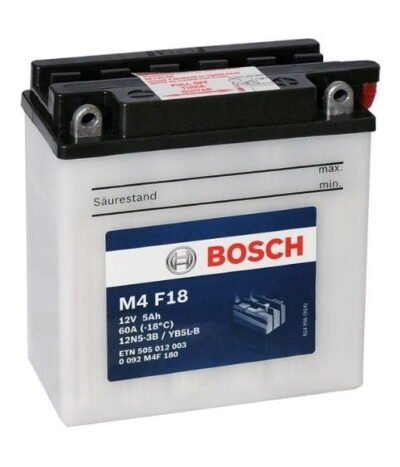 AKÜ: Bosch M4F18 12V 5Ah 12N5-3B2 YB5L-B Motosiklet Aküsü